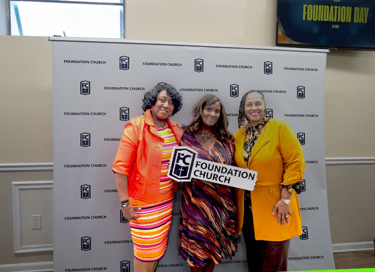 three ladies on foundation day