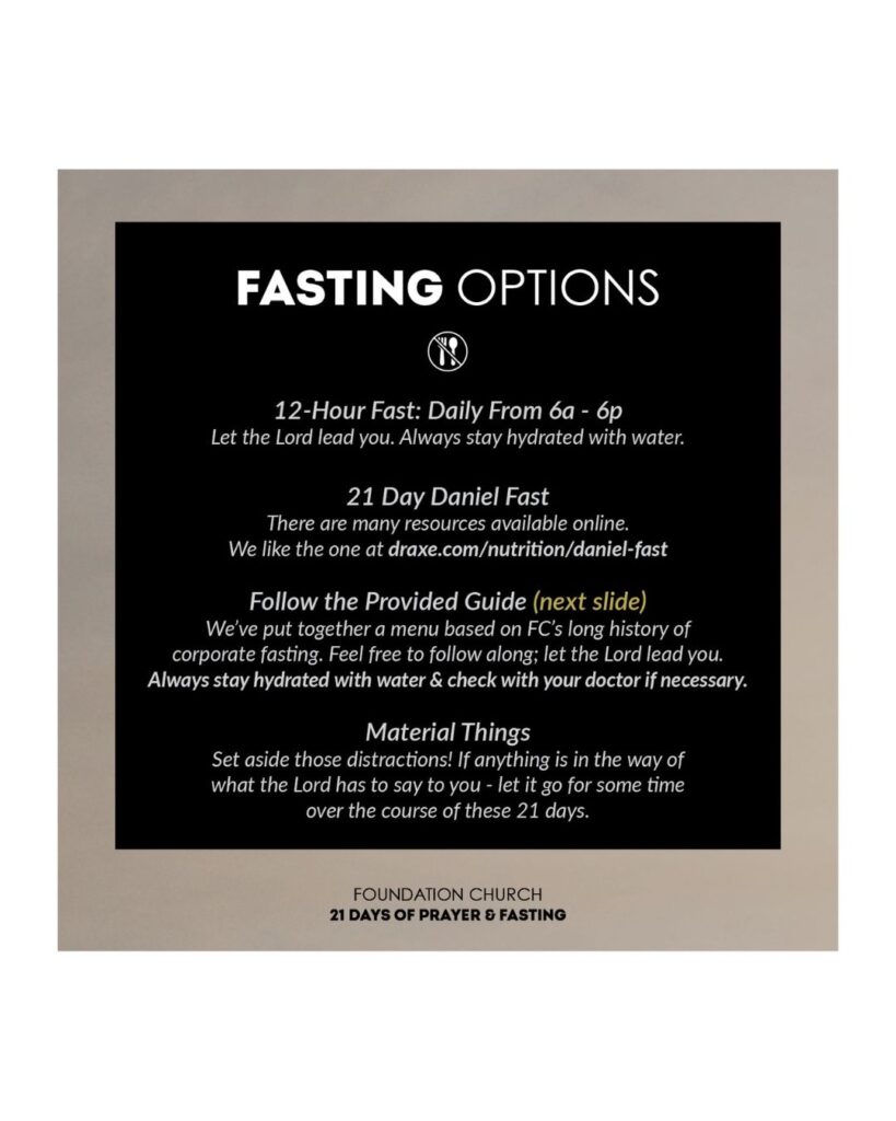 fasting options
